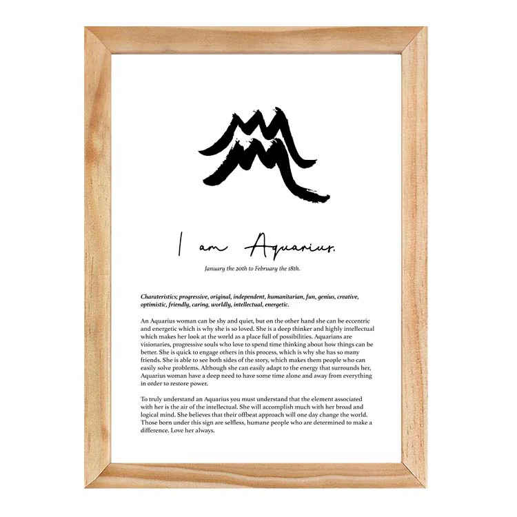 AQUARIUS STAR SIGN PRINT - Image 12