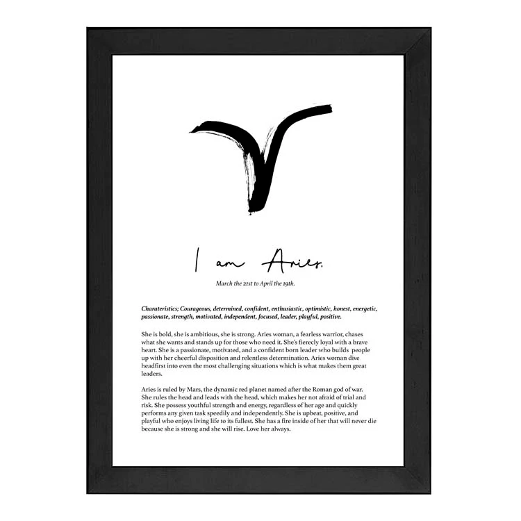 ARIES STAR SIGN PRINT - Image 10