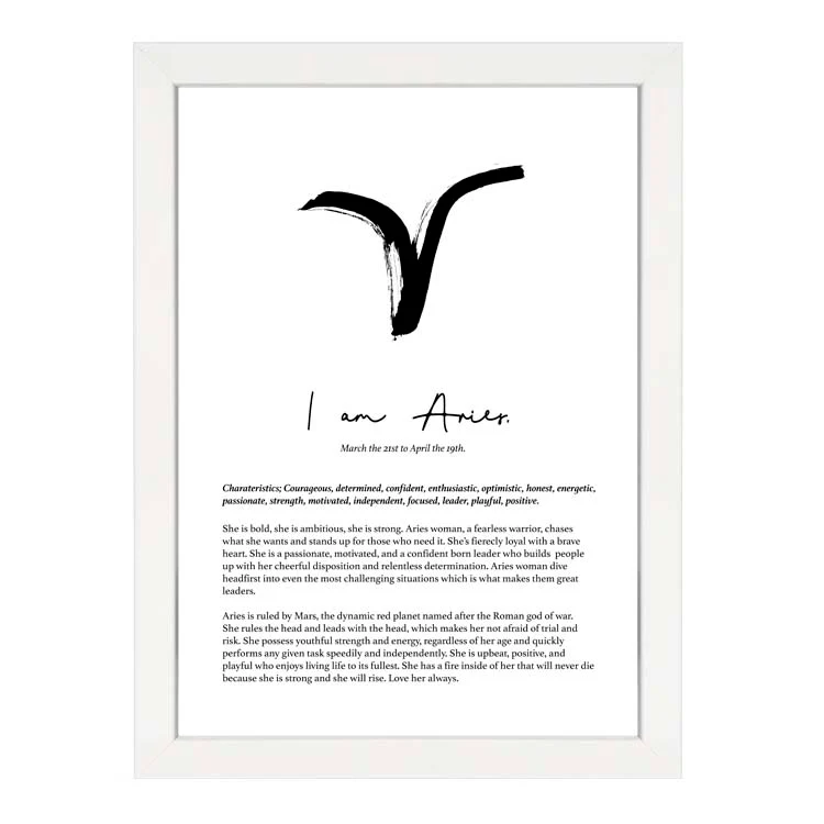 ARIES STAR SIGN PRINT - Image 11
