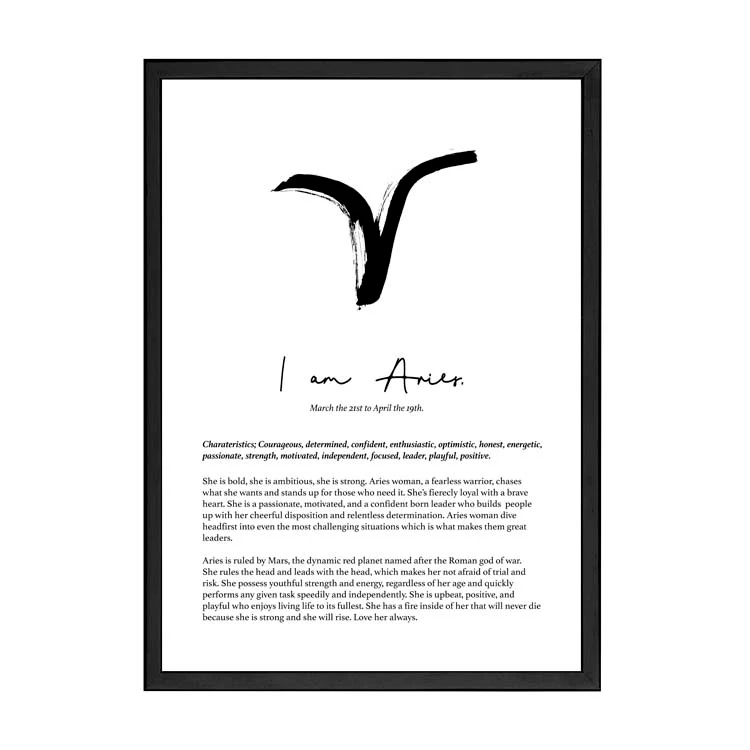 ARIES STAR SIGN PRINT - Image 7