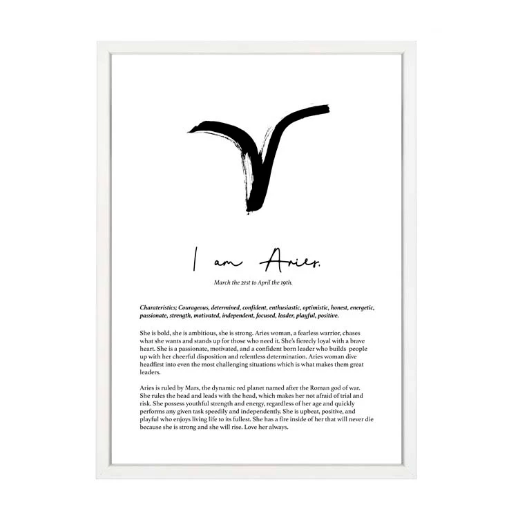 ARIES STAR SIGN PRINT - Image 8