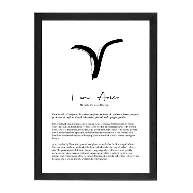 ARIES STAR SIGN PRINT - Image 9