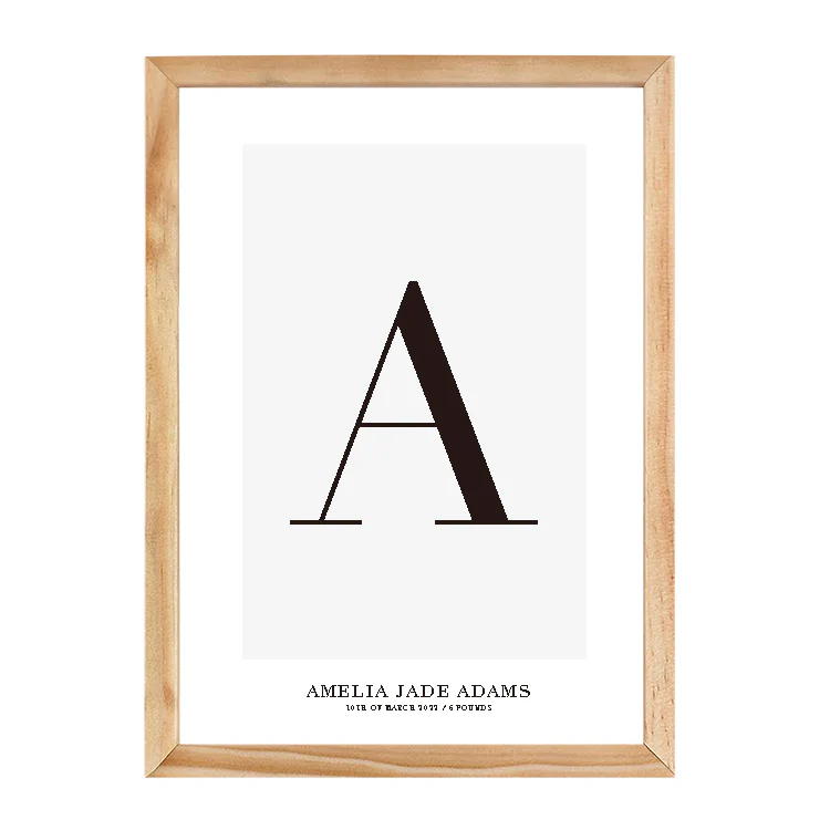 CUSTOM ALPHABET PRINT GREY - Image 12