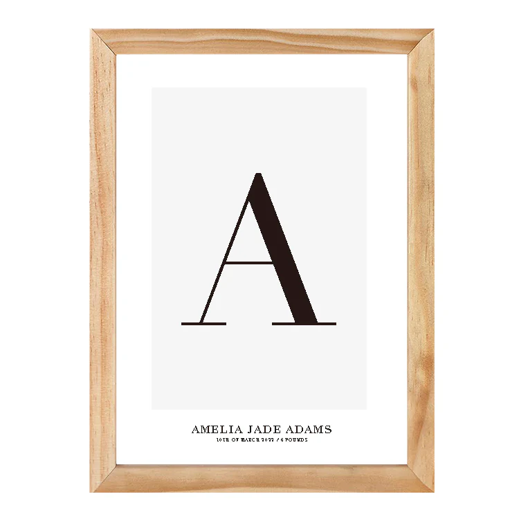 CUSTOM ALPHABET PRINT GREY - Image 14