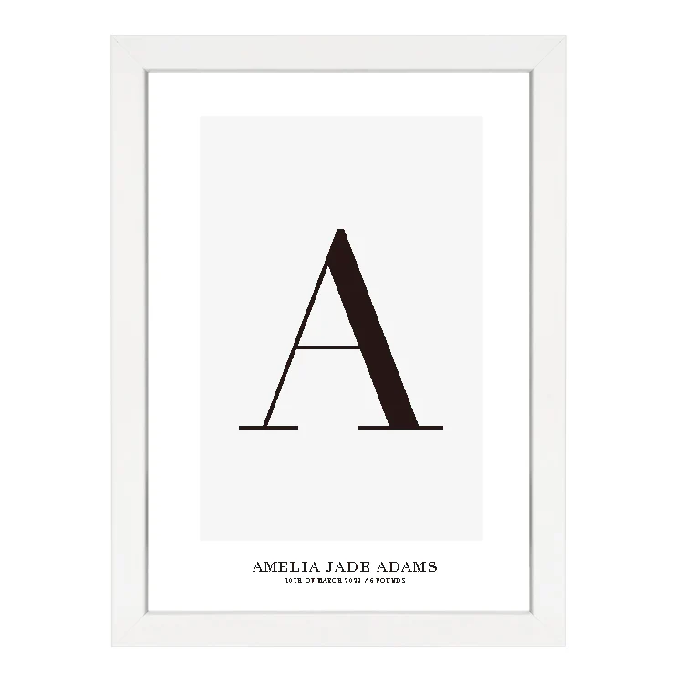 CUSTOM ALPHABET PRINT GREY - Image 15
