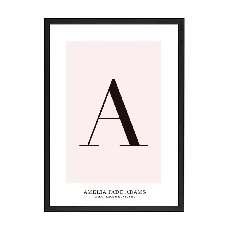CUSTOM ALPHABET PRINT PINK - Image 10