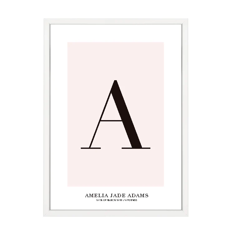 CUSTOM ALPHABET PRINT PINK - Image 11