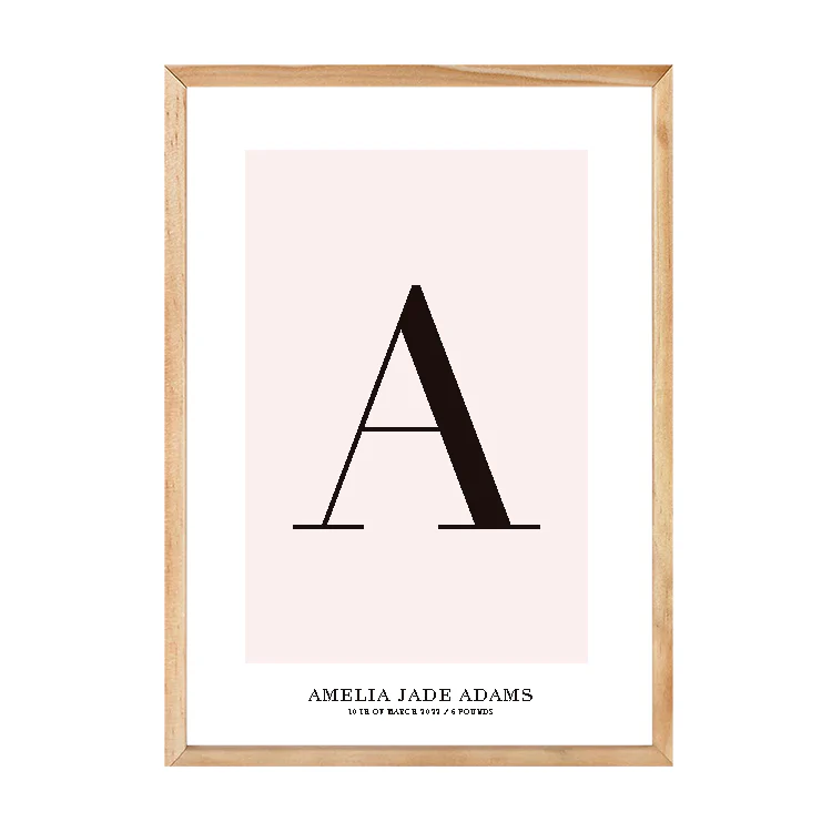 CUSTOM ALPHABET PRINT PINK - Image 12