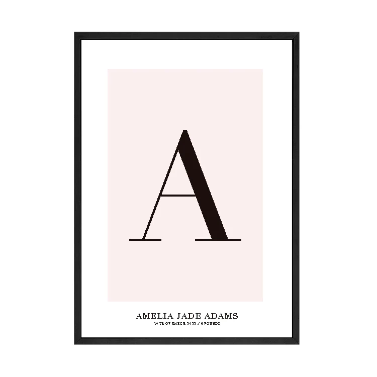 CUSTOM ALPHABET PRINT PINK - Image 13