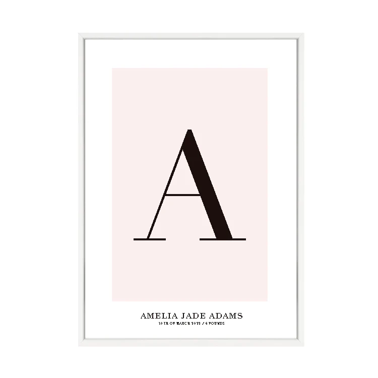 CUSTOM ALPHABET PRINT PINK - Image 14