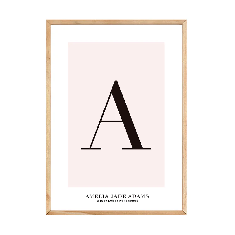 CUSTOM ALPHABET PRINT PINK - Image 15