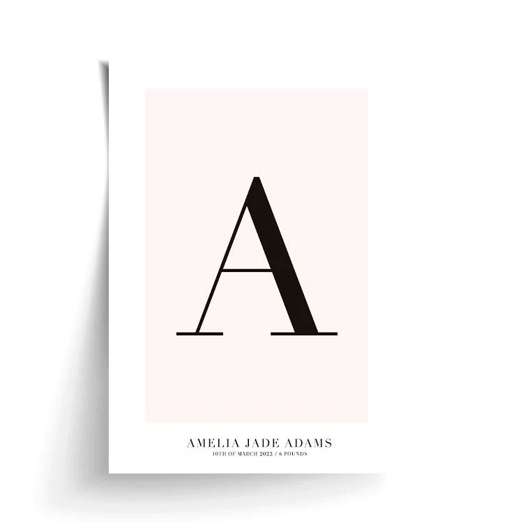 CUSTOM ALPHABET PRINT PINK - Image 16