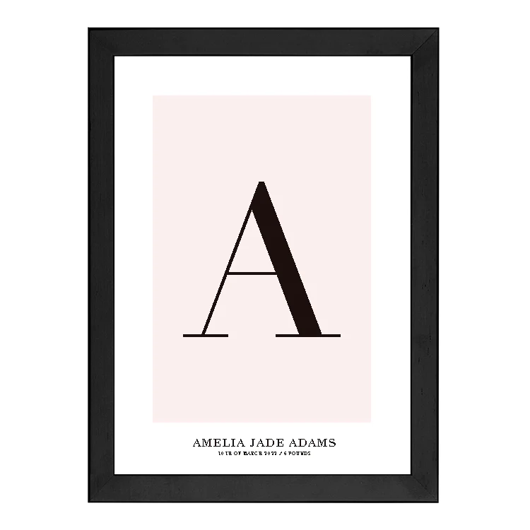 CUSTOM ALPHABET PRINT PINK - Image 5