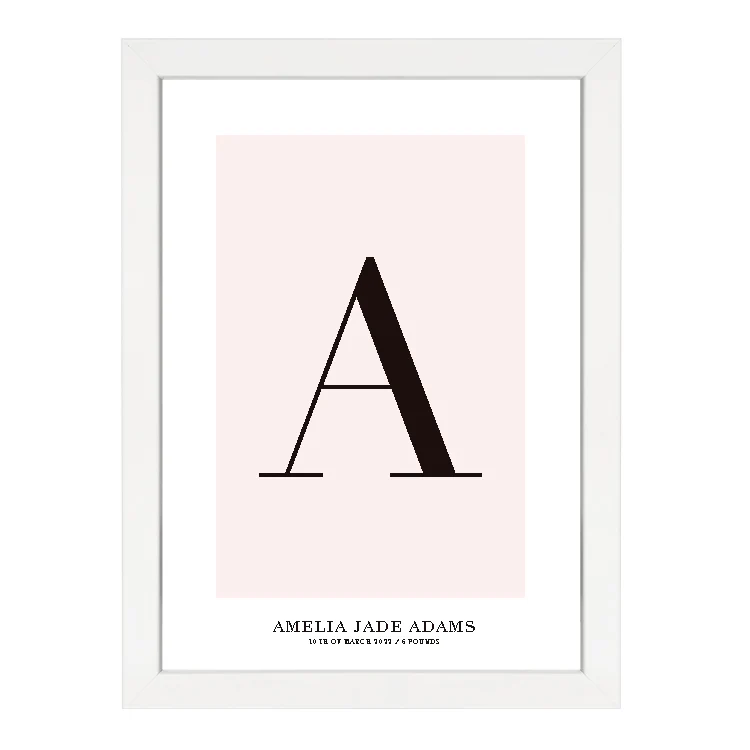 CUSTOM ALPHABET PRINT PINK - Image 6