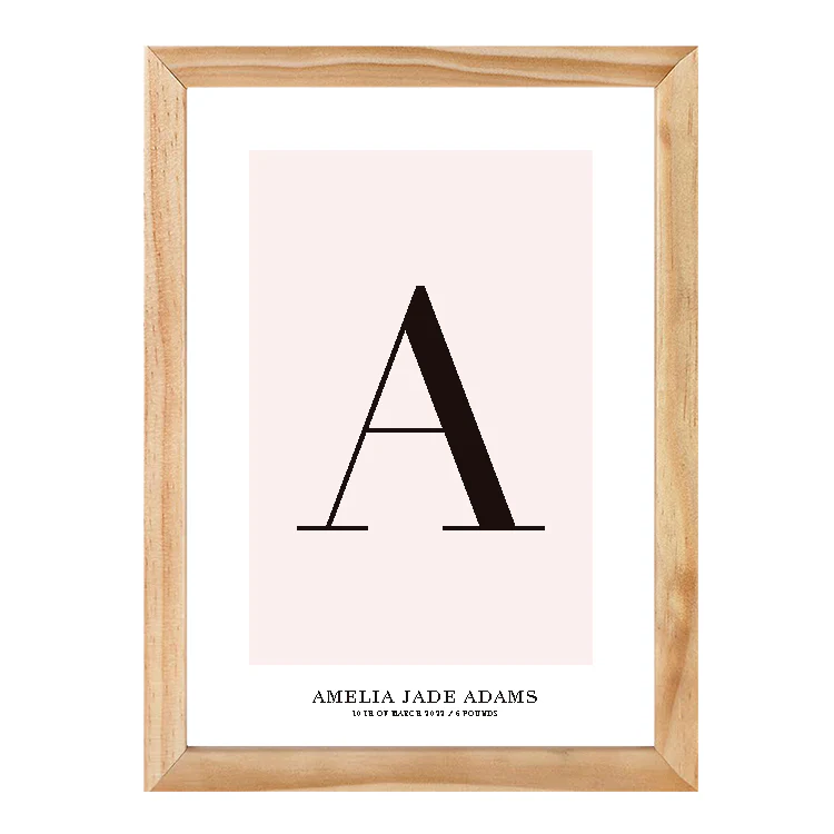 CUSTOM ALPHABET PRINT PINK - Image 7