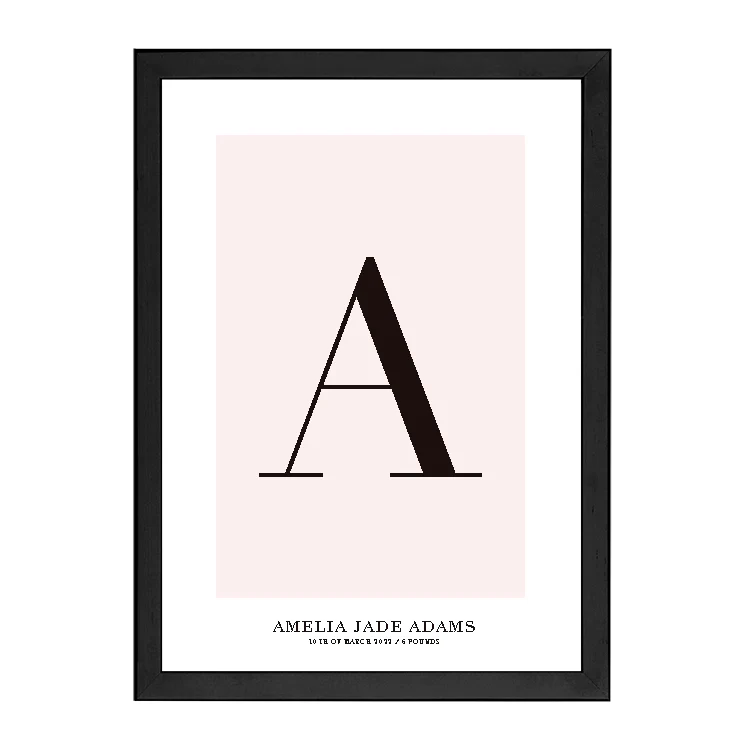 CUSTOM ALPHABET PRINT PINK - Image 8