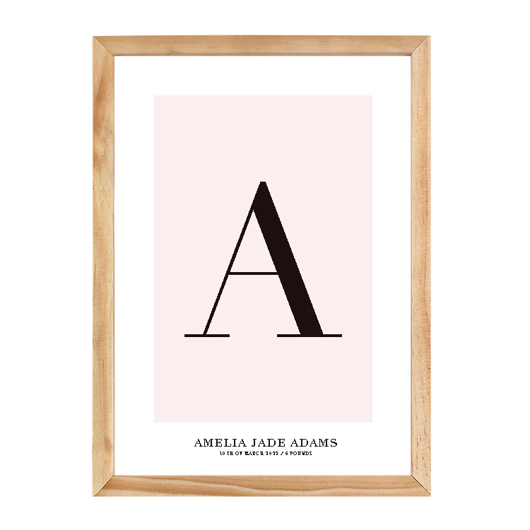 CUSTOM ALPHABET PRINT PINK - Image 9