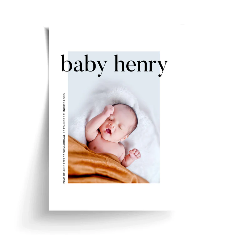 CUSTOM BABY ANNOUNCEMENT PRINT - Image 12