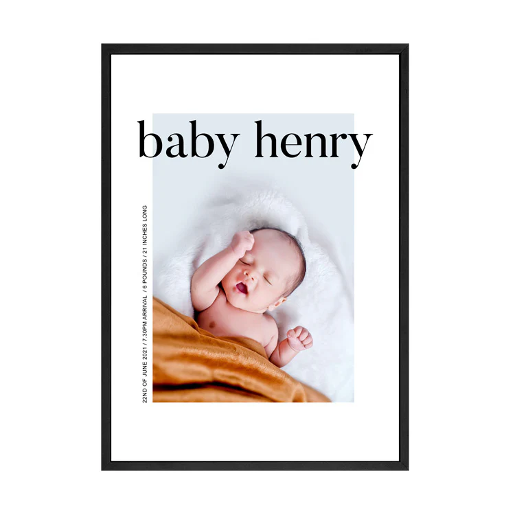 CUSTOM BABY ANNOUNCEMENT PRINT - Image 5
