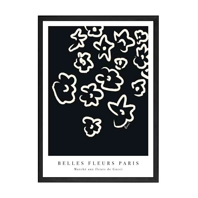 FLEURS PRINT BLACK - Image 11