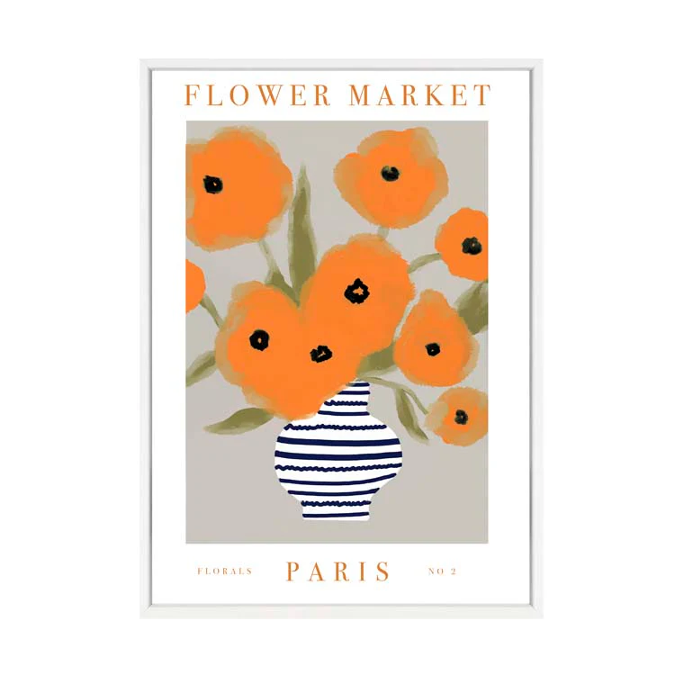FLOWER MARKET PARIS ORANGE PRINT - Image 16