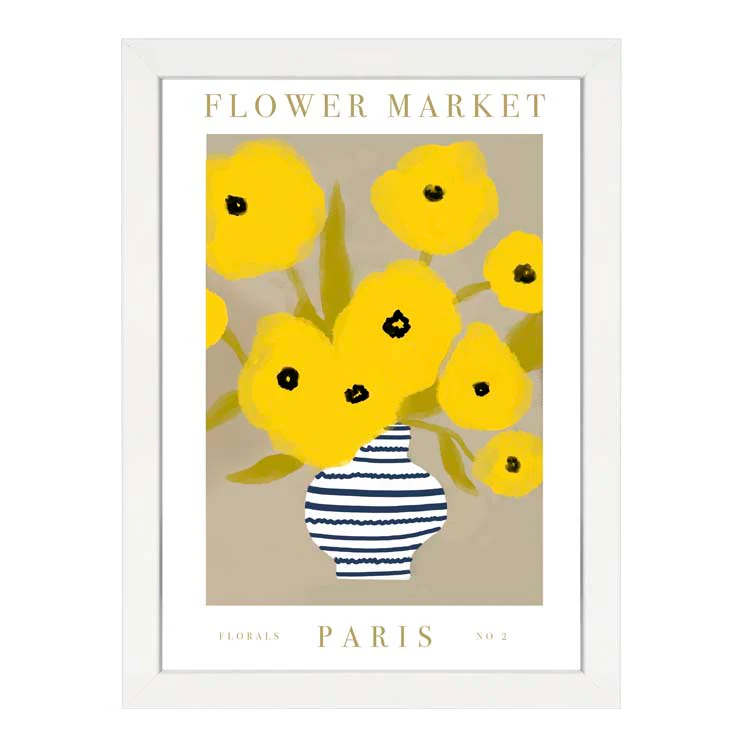 FLOWER MARKET PARIS YELLOW PRINT - Image 10