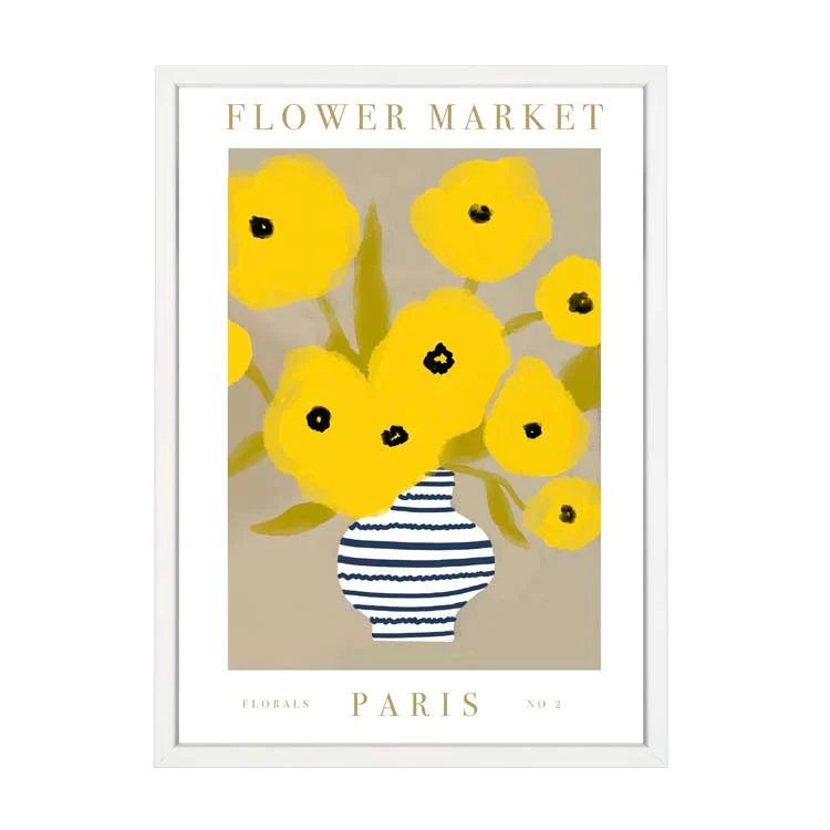 FLOWER MARKET PARIS YELLOW PRINT - Image 15