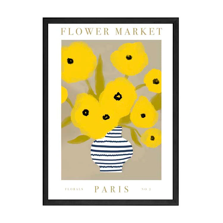 FLOWER MARKET PARIS YELLOW PRINT - Image 20