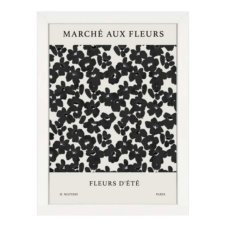 FRENCH FLEURS PRINT BLACK - Image 10