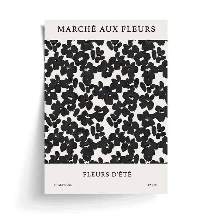 FRENCH FLEURS PRINT BLACK - Image 6