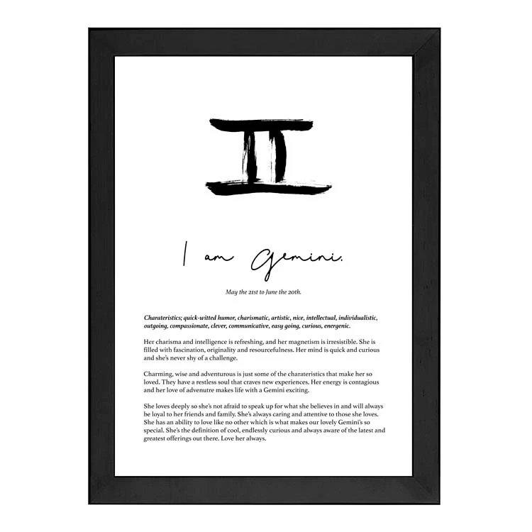 GEMINI STAR SIGN PRINT - Image 10