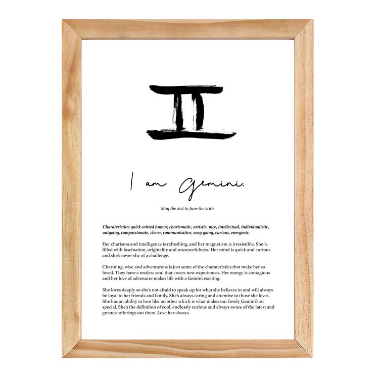 GEMINI STAR SIGN PRINT - Image 12