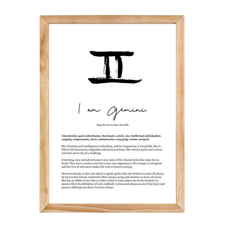 GEMINI STAR SIGN PRINT - Image 13
