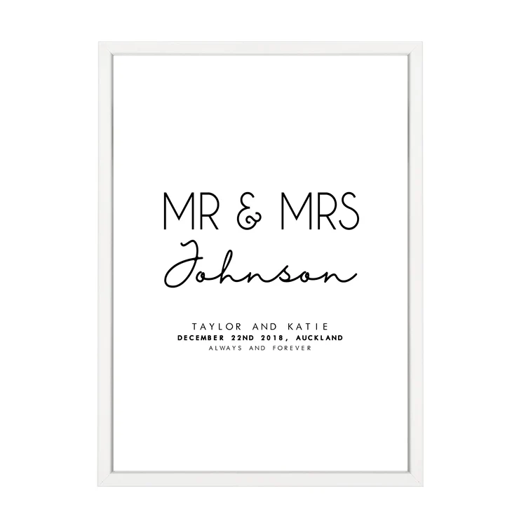 CUSTOM MR AND MRS PRINT - Image 8