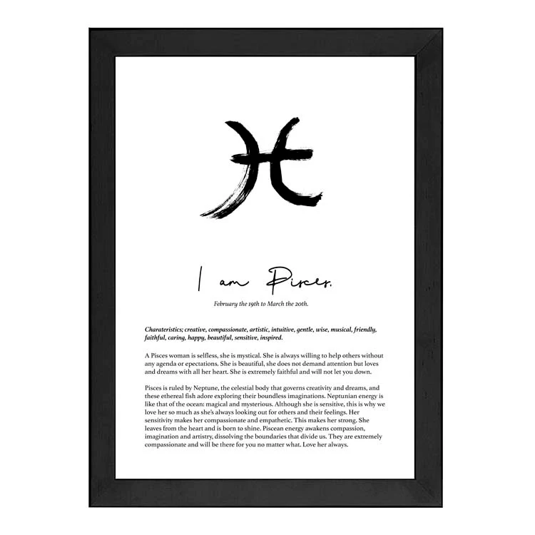 PISCES STAR SIGN PRINT - Image 10