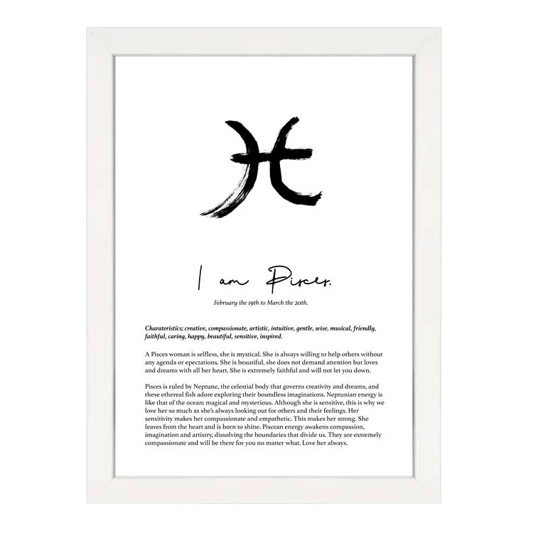 PISCES STAR SIGN PRINT - Image 11