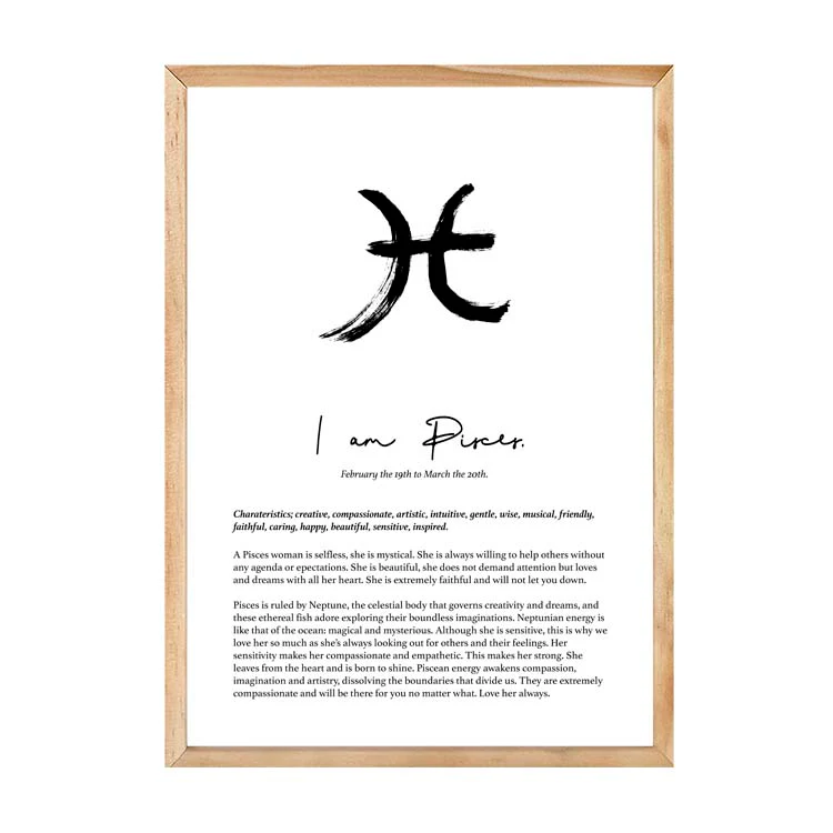 PISCES STAR SIGN PRINT - Image 14