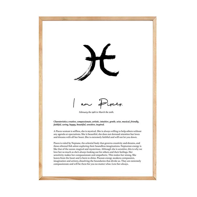 PISCES STAR SIGN PRINT - Image 15