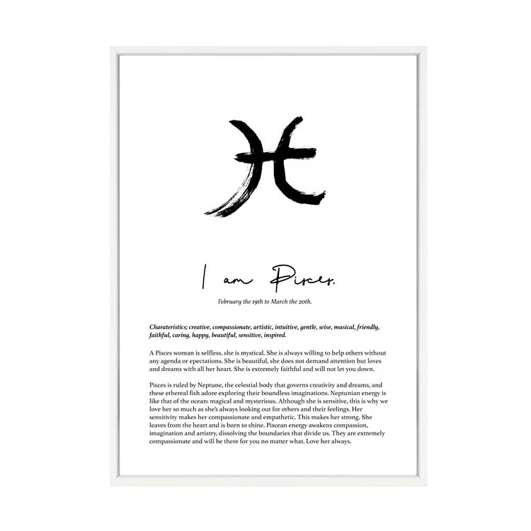 PISCES STAR SIGN PRINT - Image 6