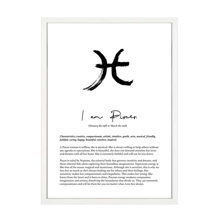 PISCES STAR SIGN PRINT - Image 8