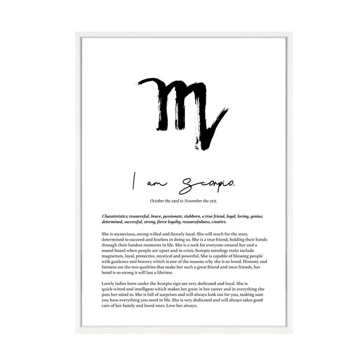 SCORPIO STAR SIGN PRINT - Image 6