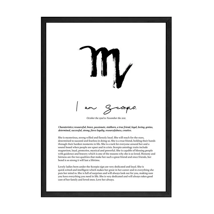 SCORPIO STAR SIGN PRINT - Image 7