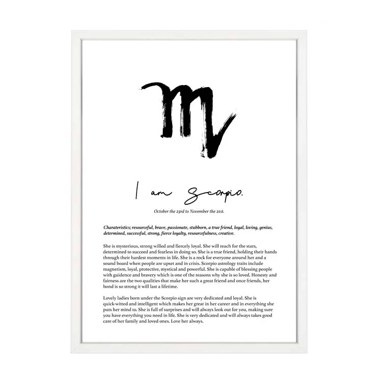 SCORPIO STAR SIGN PRINT - Image 8