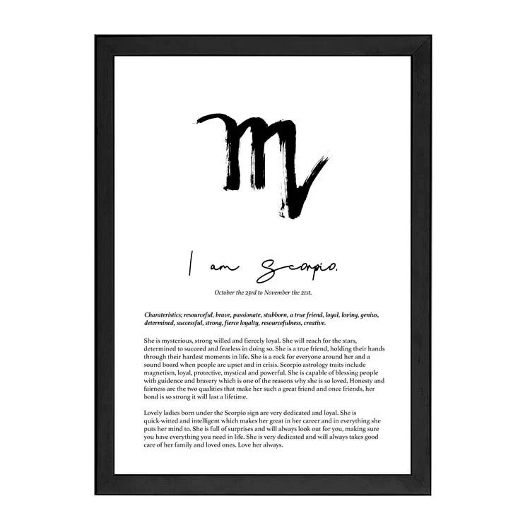 SCORPIO STAR SIGN PRINT - Image 9