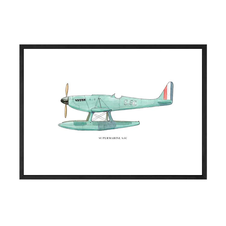 SUPERMARINE S6c AEROPLANE PRINT - Image 16