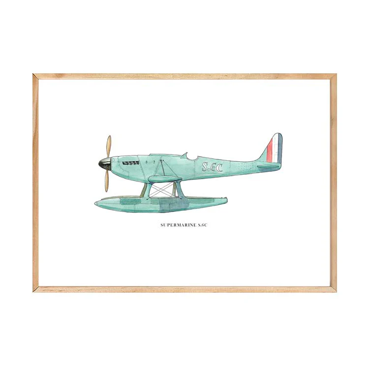 SUPERMARINE S6c AEROPLANE PRINT - Image 19