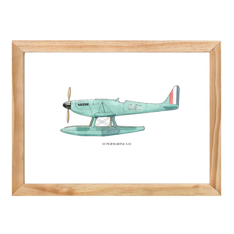 SUPERMARINE S6c AEROPLANE PRINT - Image 9