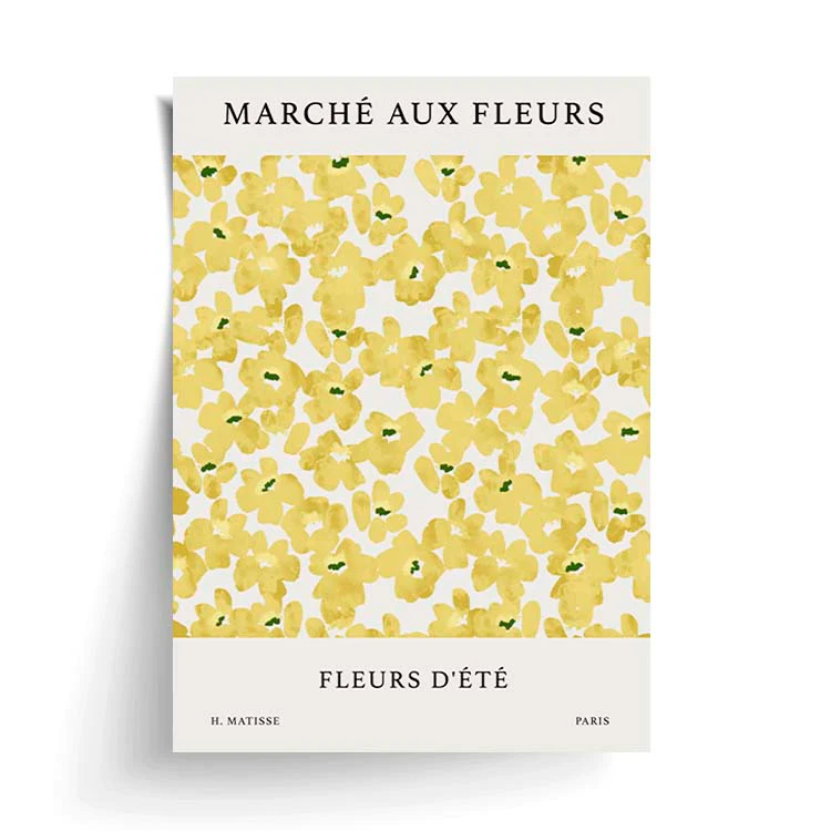 FRENCH FLEURS PRINT YELLOW - Image 6