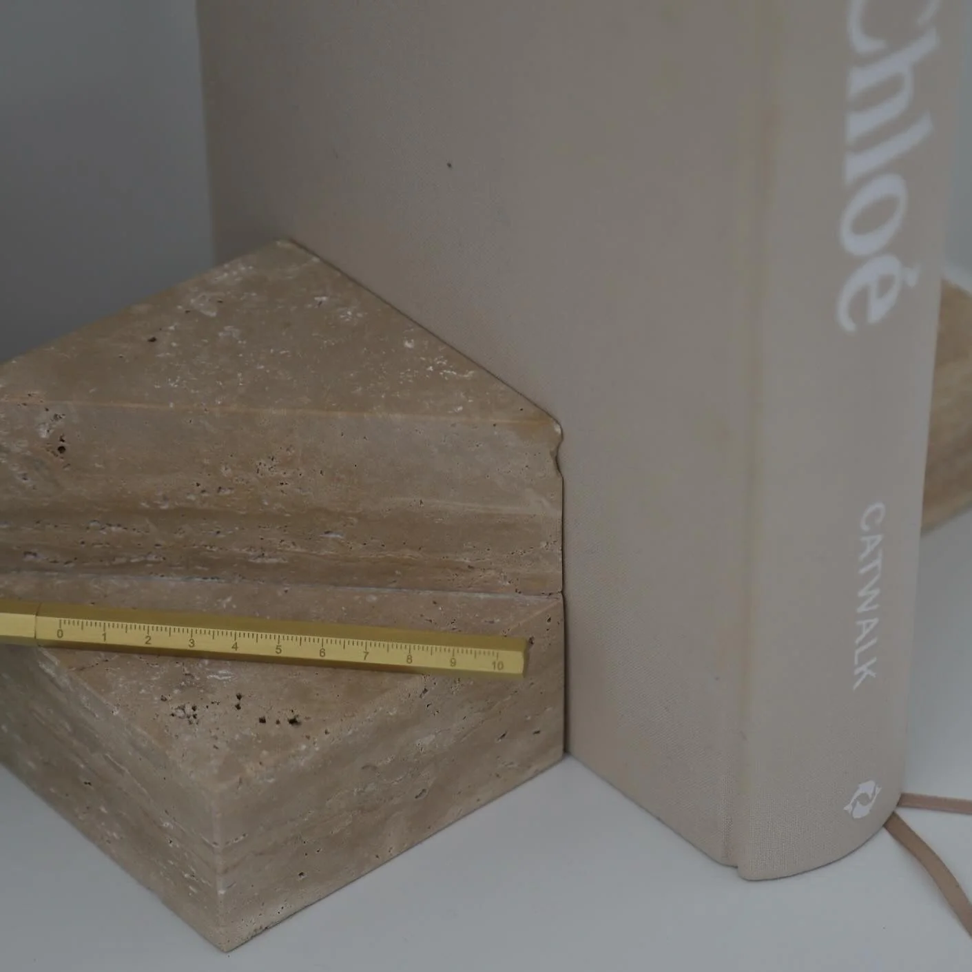 Travertine Bookends - Image 3
