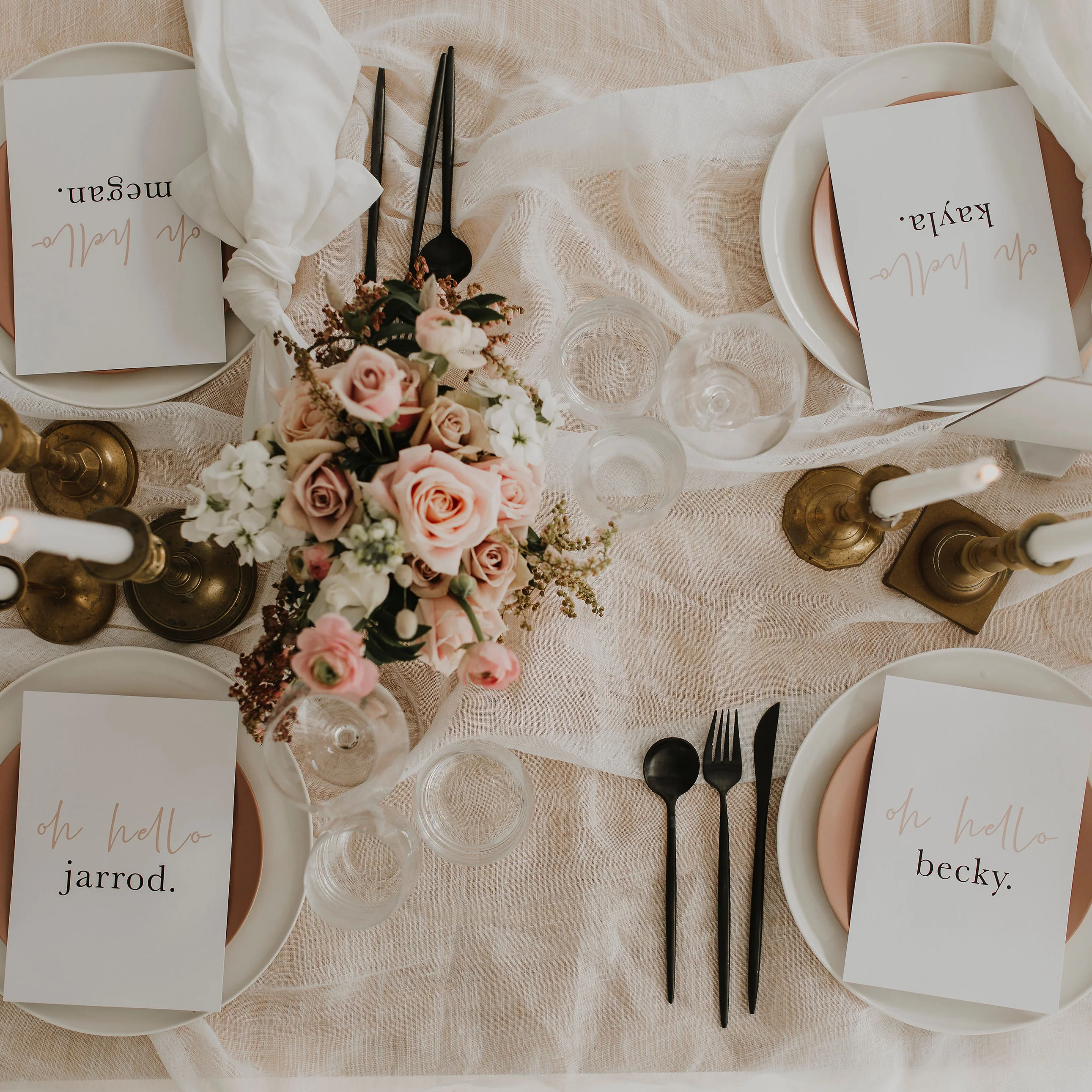 TROPICS TYPE WEDDING MENU & PLACE NAME SET - Image 4